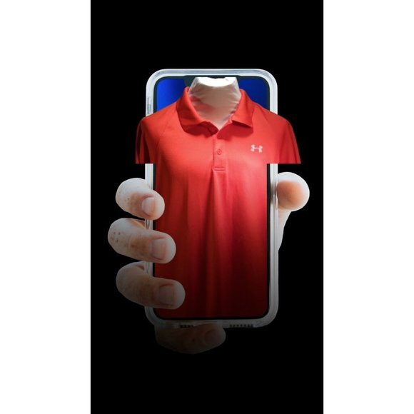Under Armour Louisville Cardinals Logo on Sleeve Orange Golf Polo 2XL Relax Fit - Picture 1 of 8